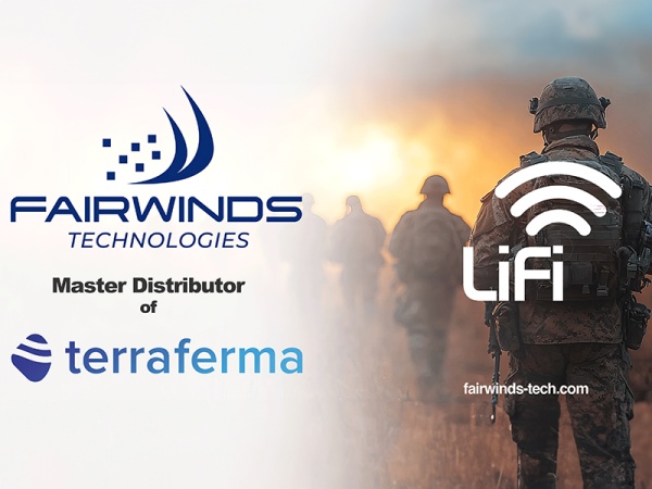 Fairwinds Technologies named Master Distributor for Terra Ferma LiFi